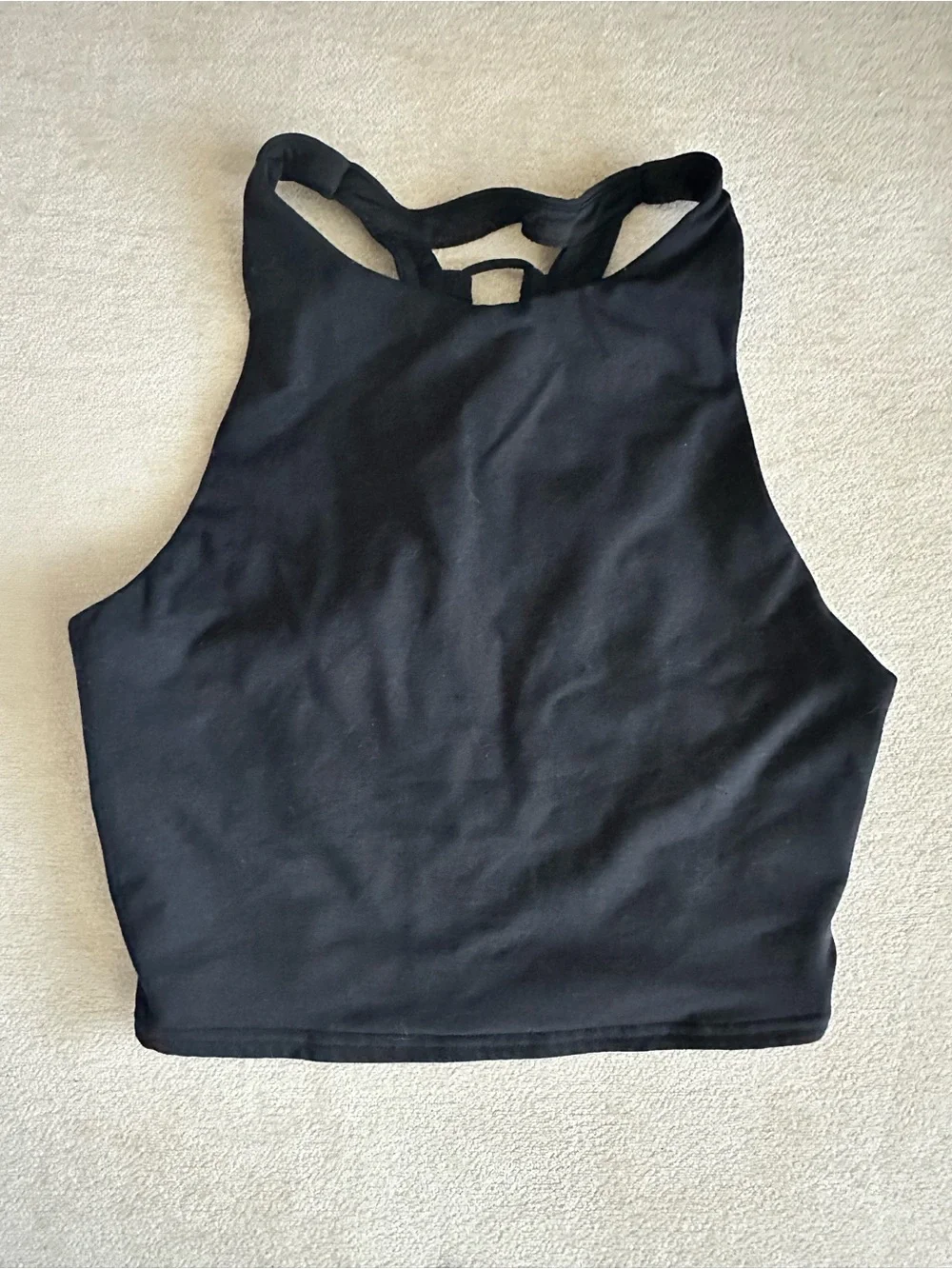 ALO Yoga crop tank - black
